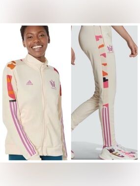 Thebe Magugu x Adidas Tracksuit / Tiro Pants (set) with Pink Accents